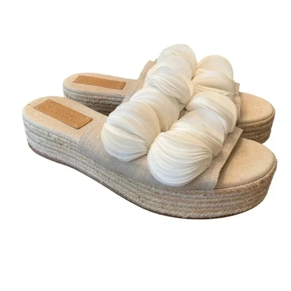 Mercedes Castillo Larissa Chiffon Petal Platform Espadrille - Picture 1 of 13
